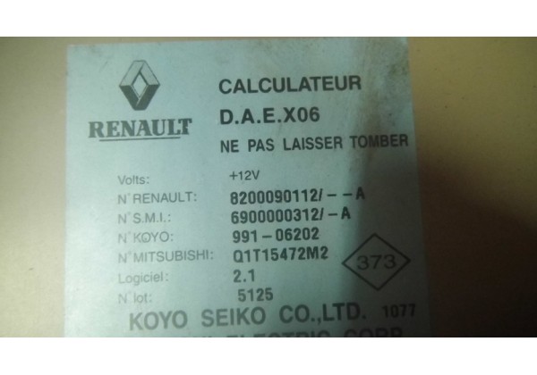 Комп'ютер, блок управління гідропідсилювачем керма Renault Twingo, 8200090112